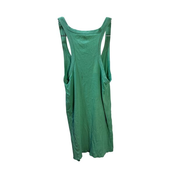 Banana Republic Green Racerback Tank Top Womens XS Cotton Blend Casual Lightweig - Picture 2 of 6
